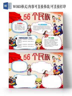 与民族团结一家亲小报纸手抄报word相关的ppt